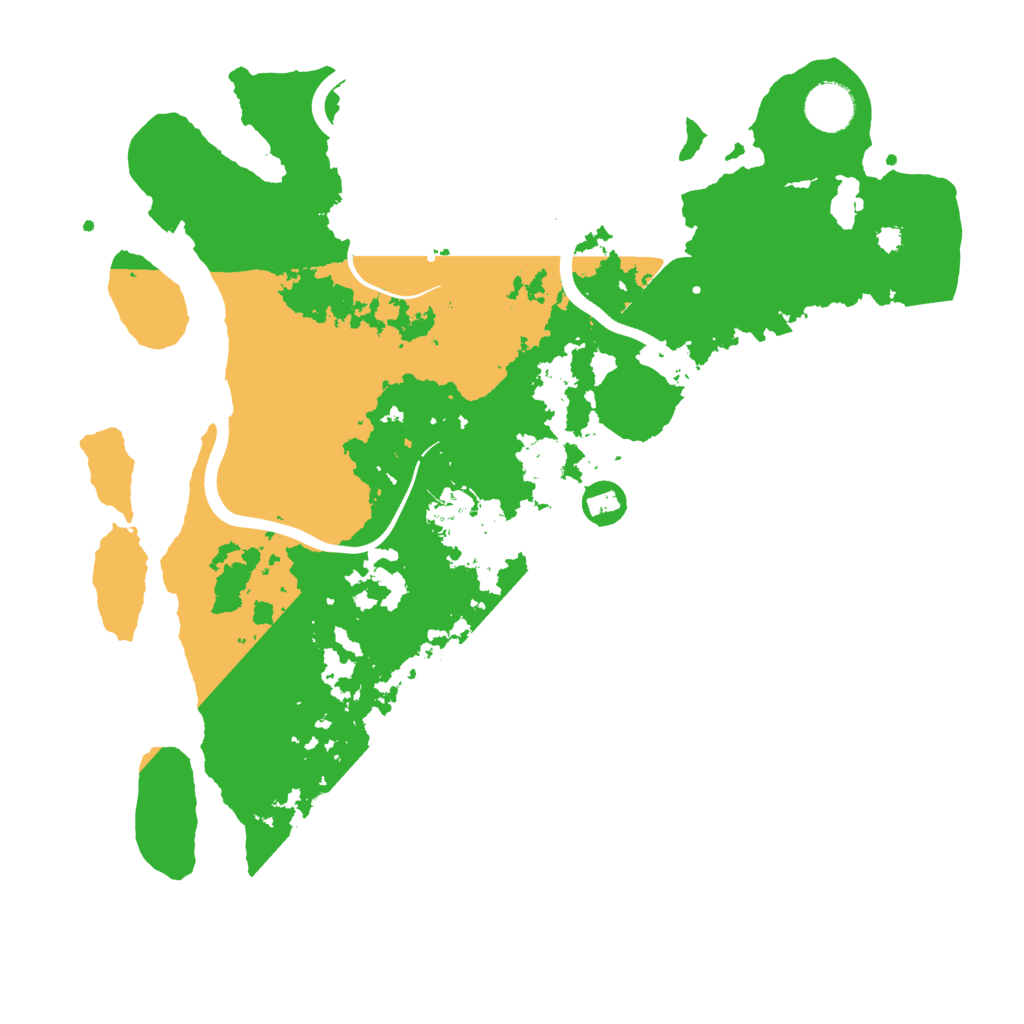 Biome Rust Map: Procedural Map, Size: 3650, Seed: 57407017
