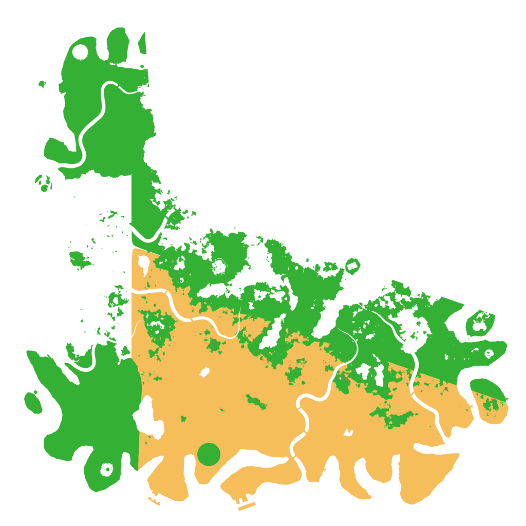 Biome Rust Map: Procedural Map, Size: 6000, Seed: 60059550