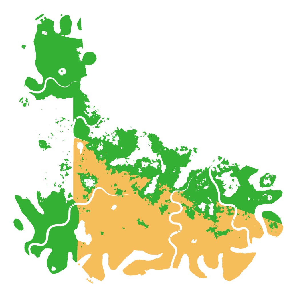 Biome Rust Map: Procedural Map, Size: 6000, Seed: 60059550
