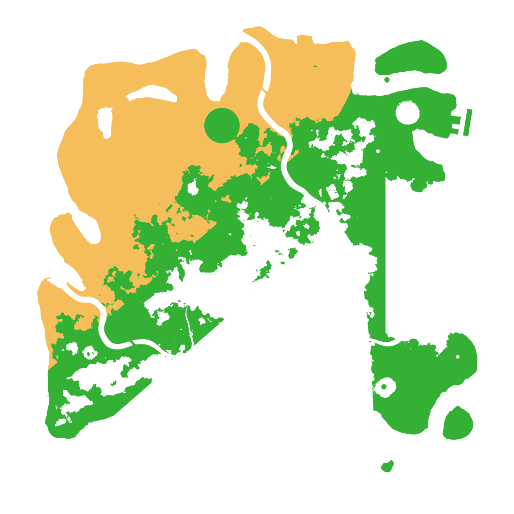 Biome Rust Map: Procedural Map, Size: 3850, Seed: 45326628