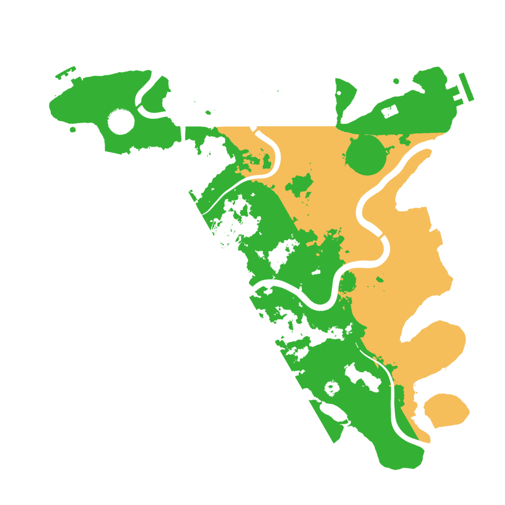 Biome Rust Map: Procedural Map, Size: 3500, Seed: 23886412