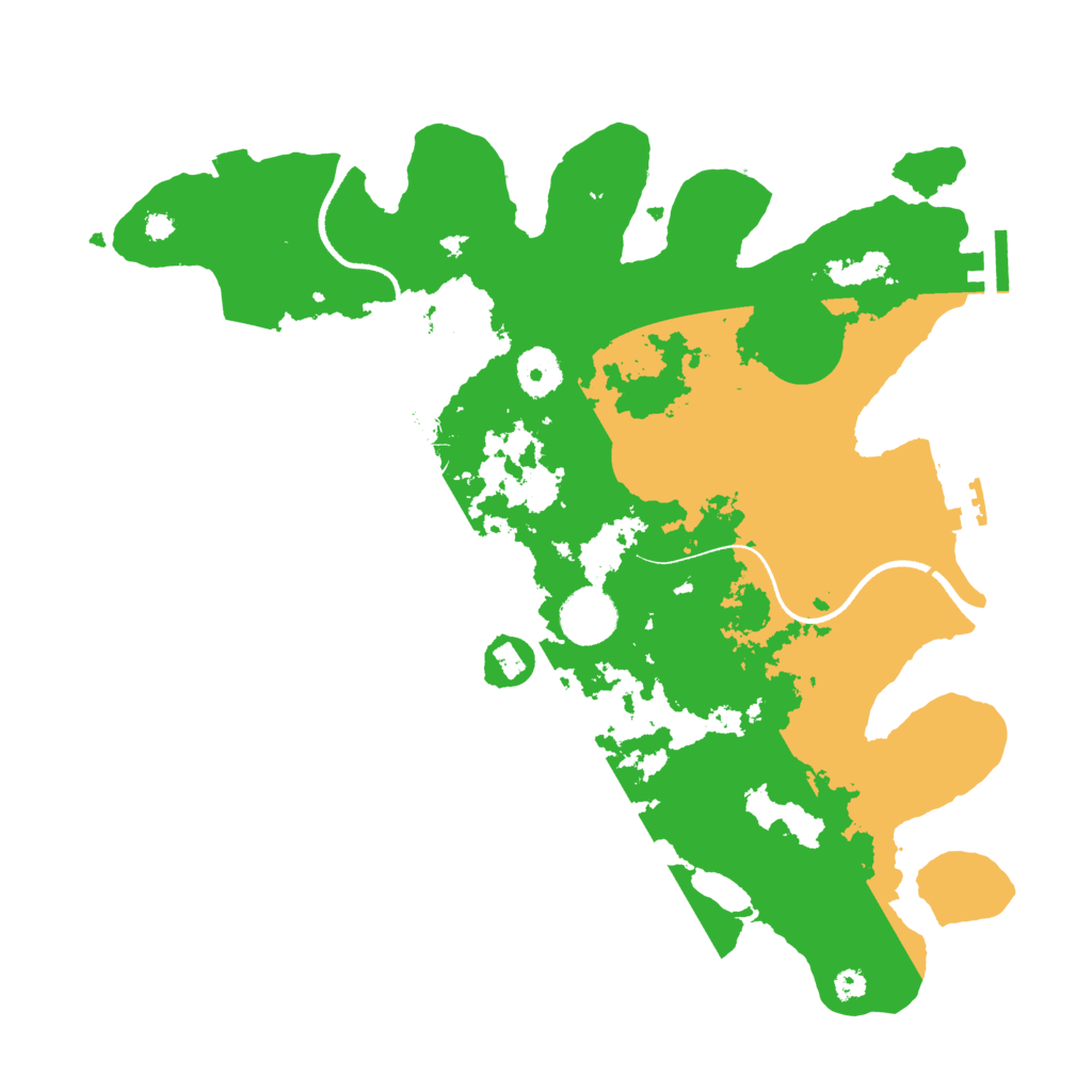 Biome Rust Map: Procedural Map, Size: 3500, Seed: 23886412
