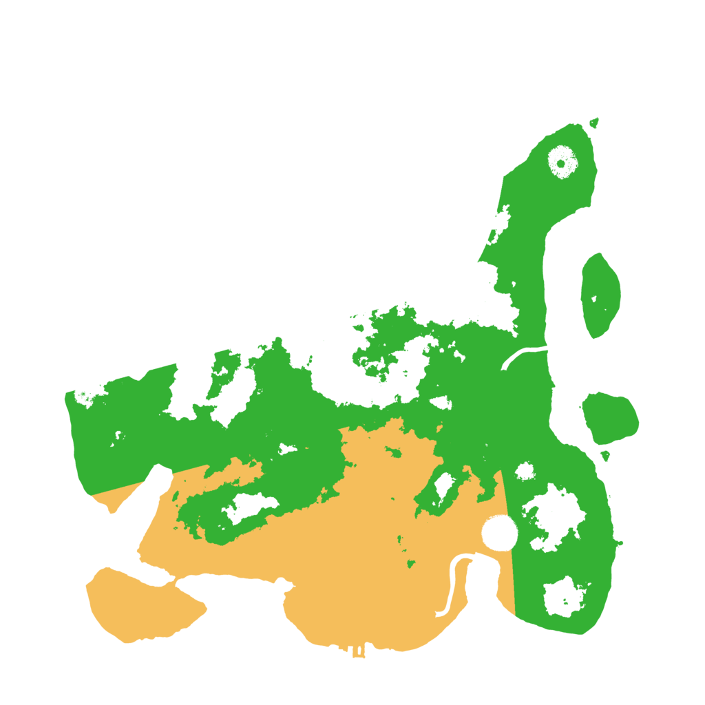 Biome Rust Map: Procedural Map, Size: 3500, Seed: 24353614