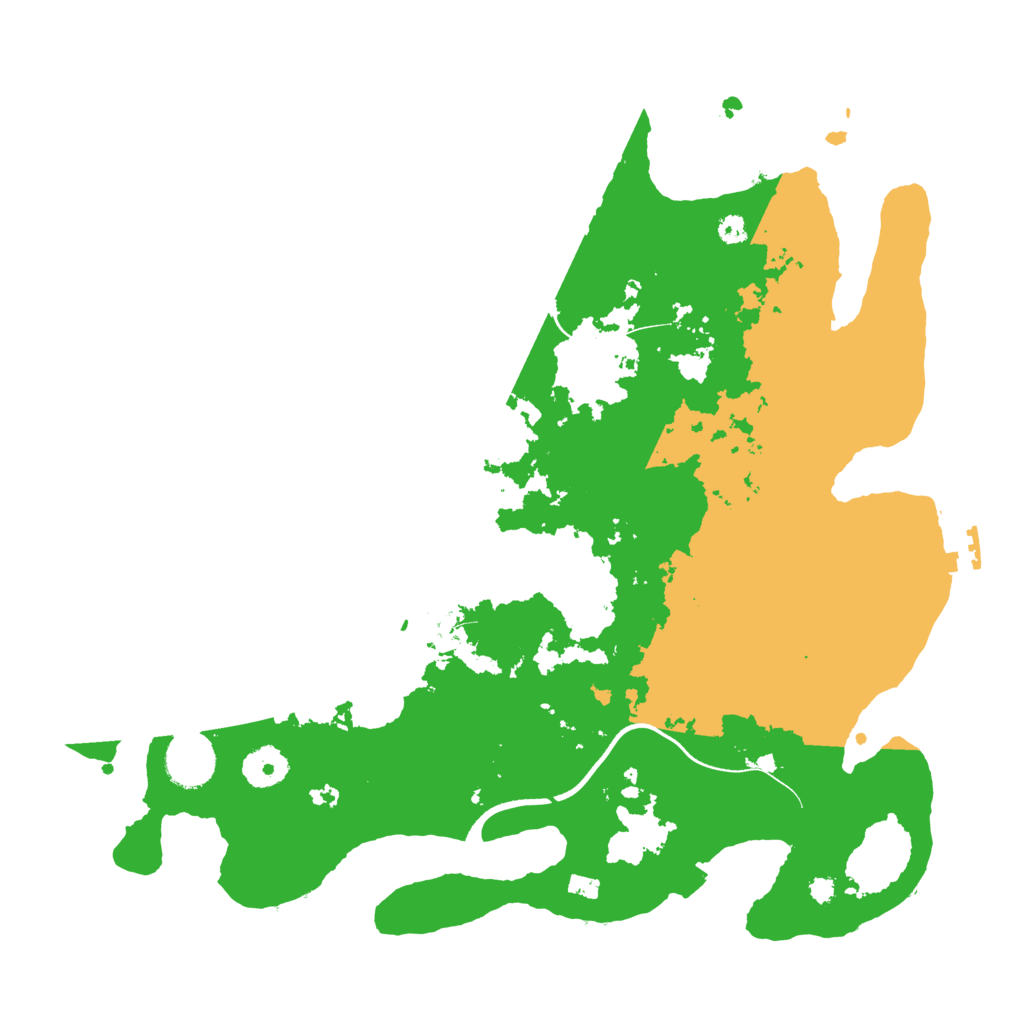 Biome Rust Map: Procedural Map, Size: 3600, Seed: 40704859