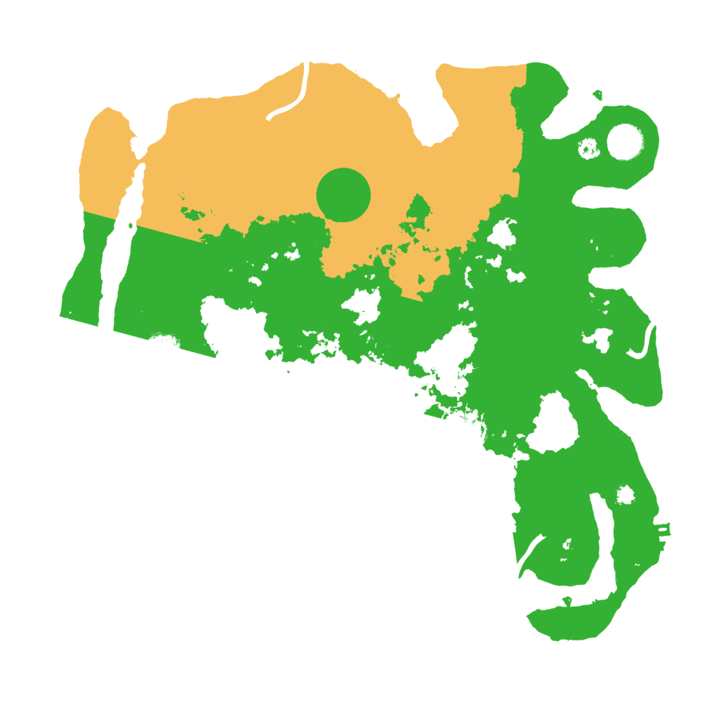 Biome Rust Map: Procedural Map, Size: 3500, Seed: 615206581