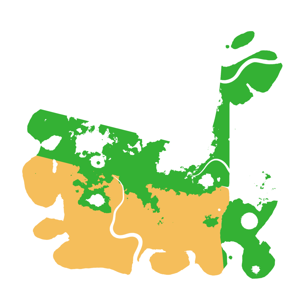 Biome Rust Map: Procedural Map, Size: 3400, Seed: 64660025