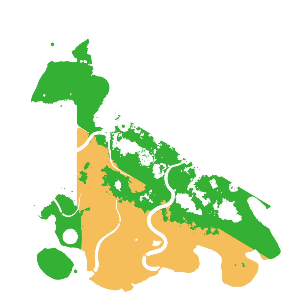 Biome Rust Map: Procedural Map, Size: 3600, Seed: 57923217