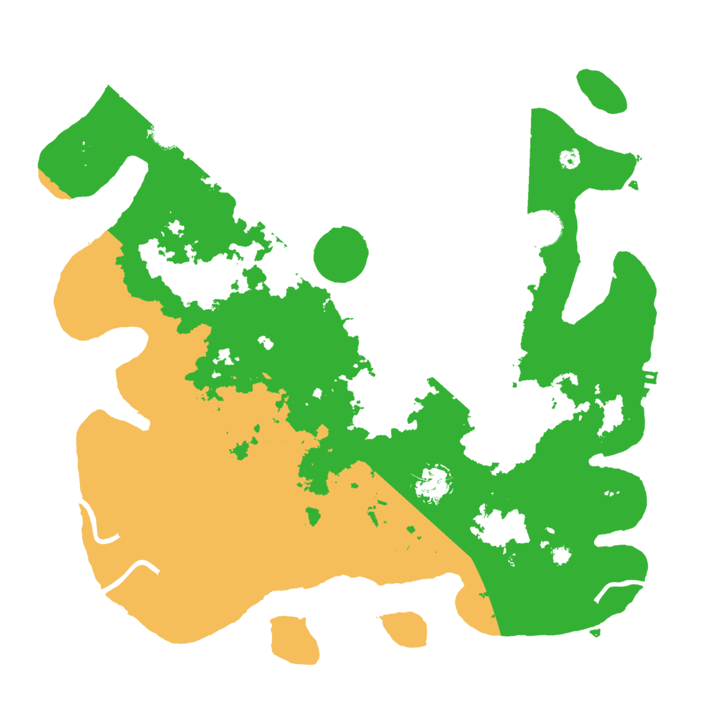 Biome Rust Map: Procedural Map, Size: 3600, Seed: 29175068