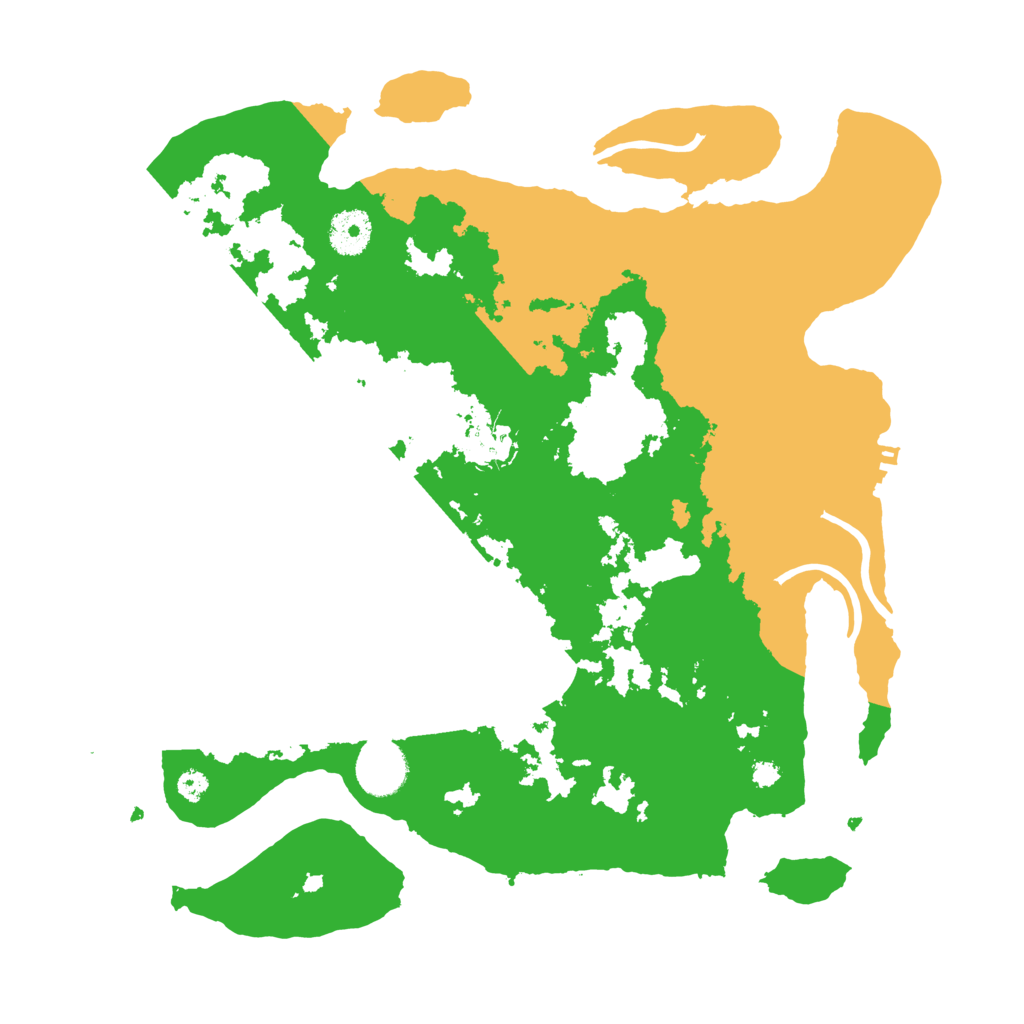 Biome Rust Map: Procedural Map, Size: 3500, Seed: 52165592