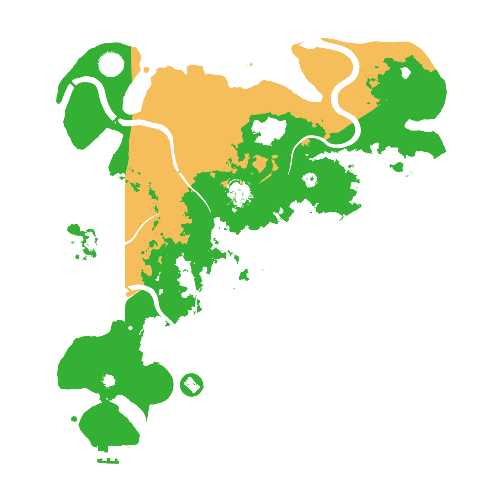 Biome Rust Map: Procedural Map, Size: 3500, Seed: 332209276