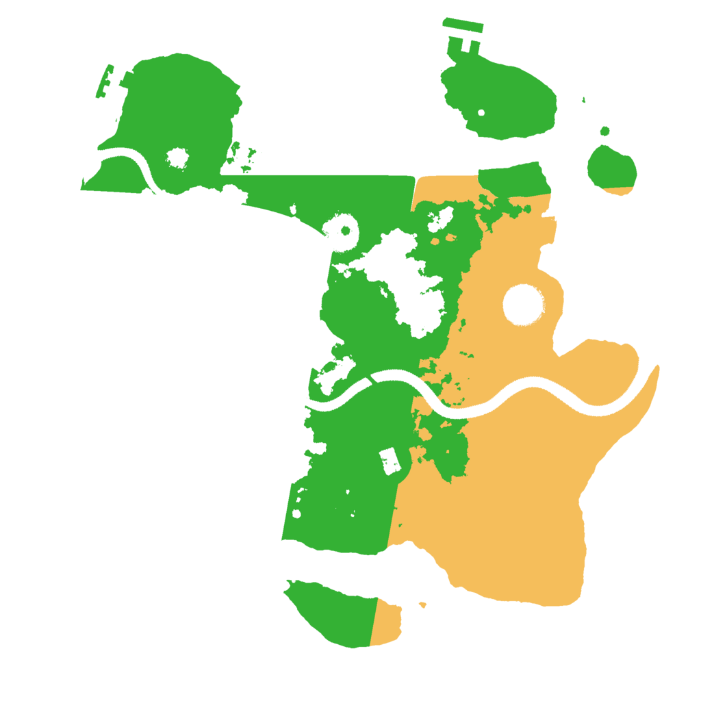 Biome Rust Map: Procedural Map, Size: 3000, Seed: 7767
