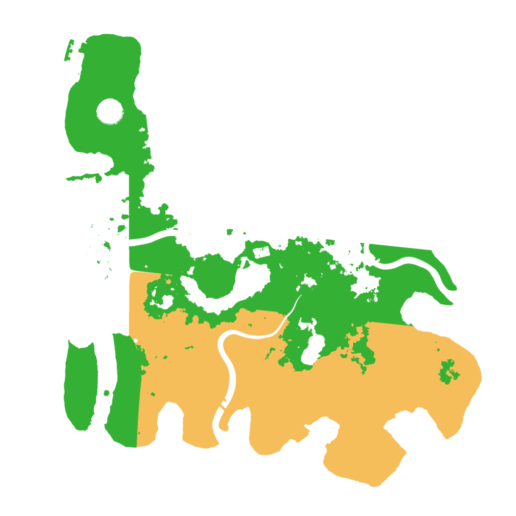Biome Rust Map: Procedural Map, Size: 3500, Seed: 68547501