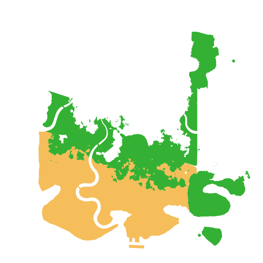 Biome Rust Map: Procedural Map, Size: 3500, Seed: 48018584
