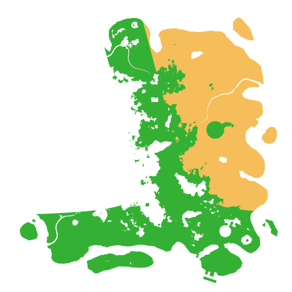 Biome Rust Map: Procedural Map, Size: 4400, Seed: 51463483