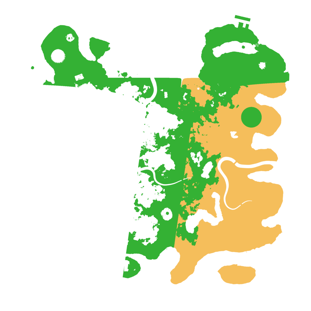 Biome Rust Map: Procedural Map, Size: 4000, Seed: 19697