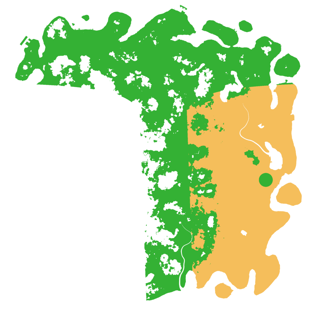 Biome Rust Map: Procedural Map, Size: 6000, Seed: 553274221