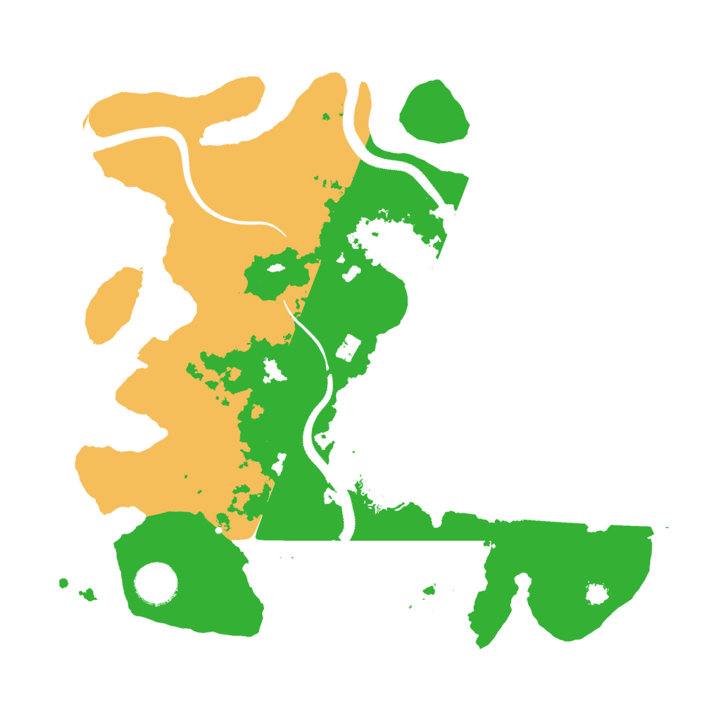 Biome Rust Map: Procedural Map, Size: 3000, Seed: 3692147