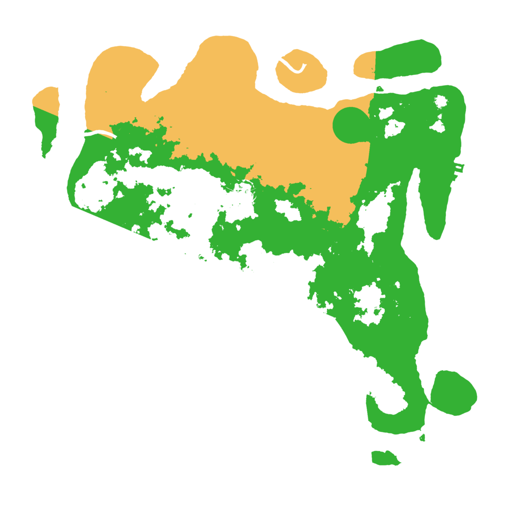 Biome Rust Map: Procedural Map, Size: 3700, Seed: 88652931