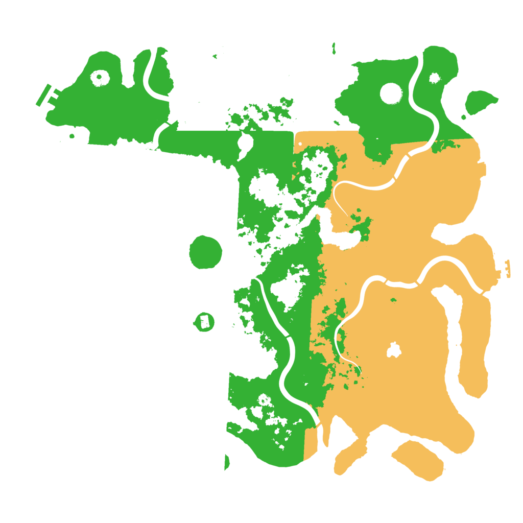 Biome Rust Map: Procedural Map, Size: 4400, Seed: 77559474