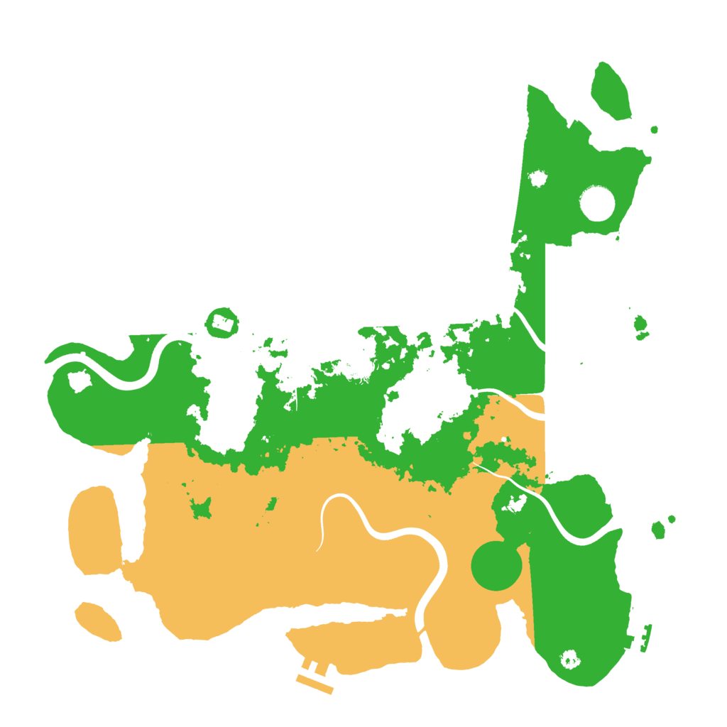 Biome Rust Map: Procedural Map, Size: 3850, Seed: 83489223