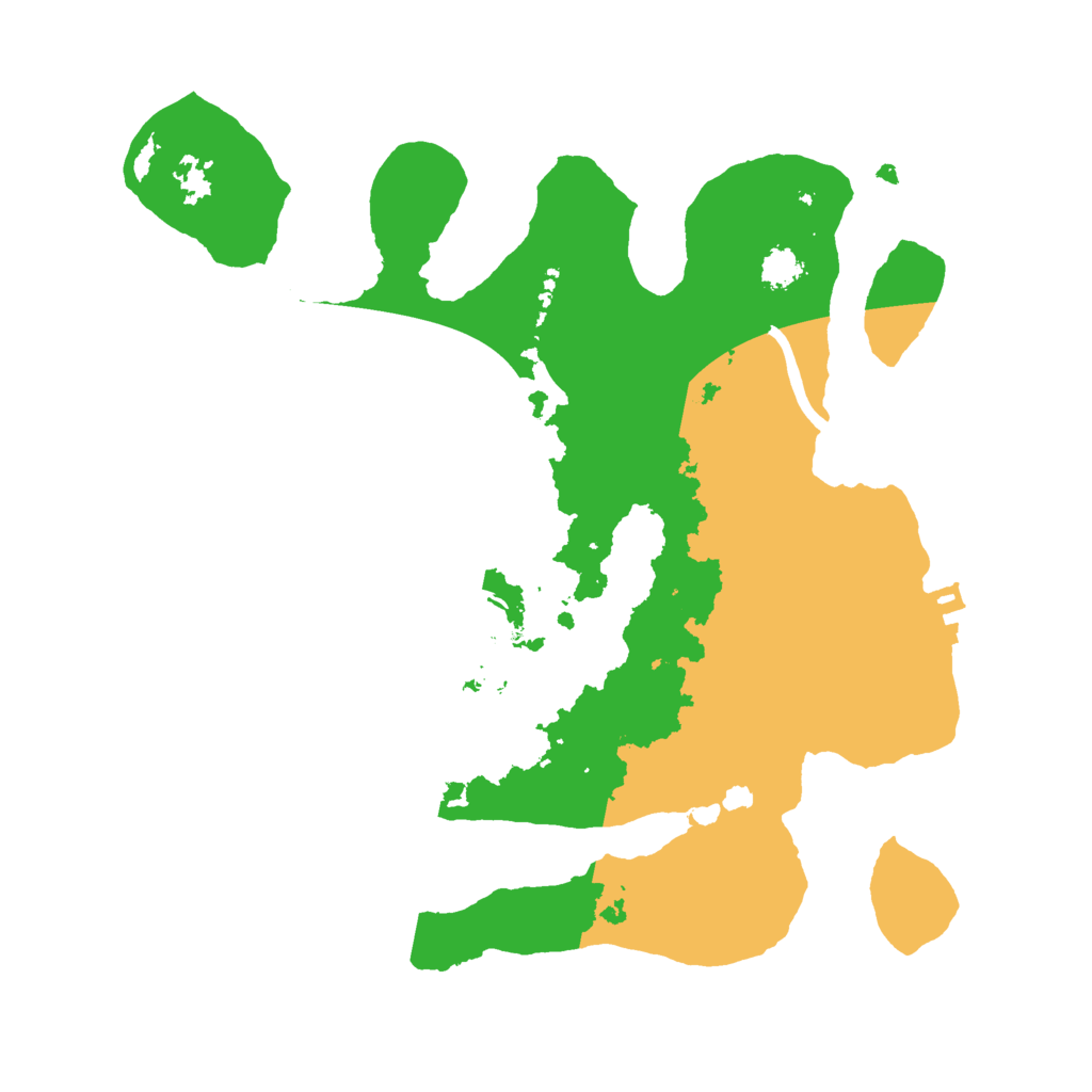 Biome Rust Map: Procedural Map, Size: 2500, Seed: 1077114390