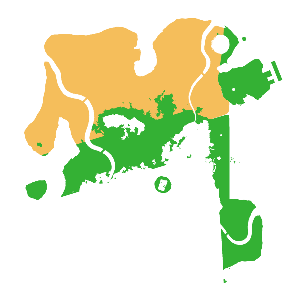 Biome Rust Map: Procedural Map, Size: 3000, Seed: 25118