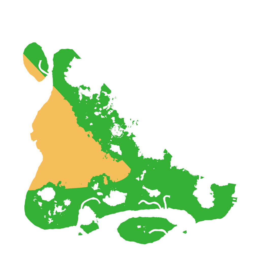 Biome Rust Map: Procedural Map, Size: 3500, Seed: 40456580