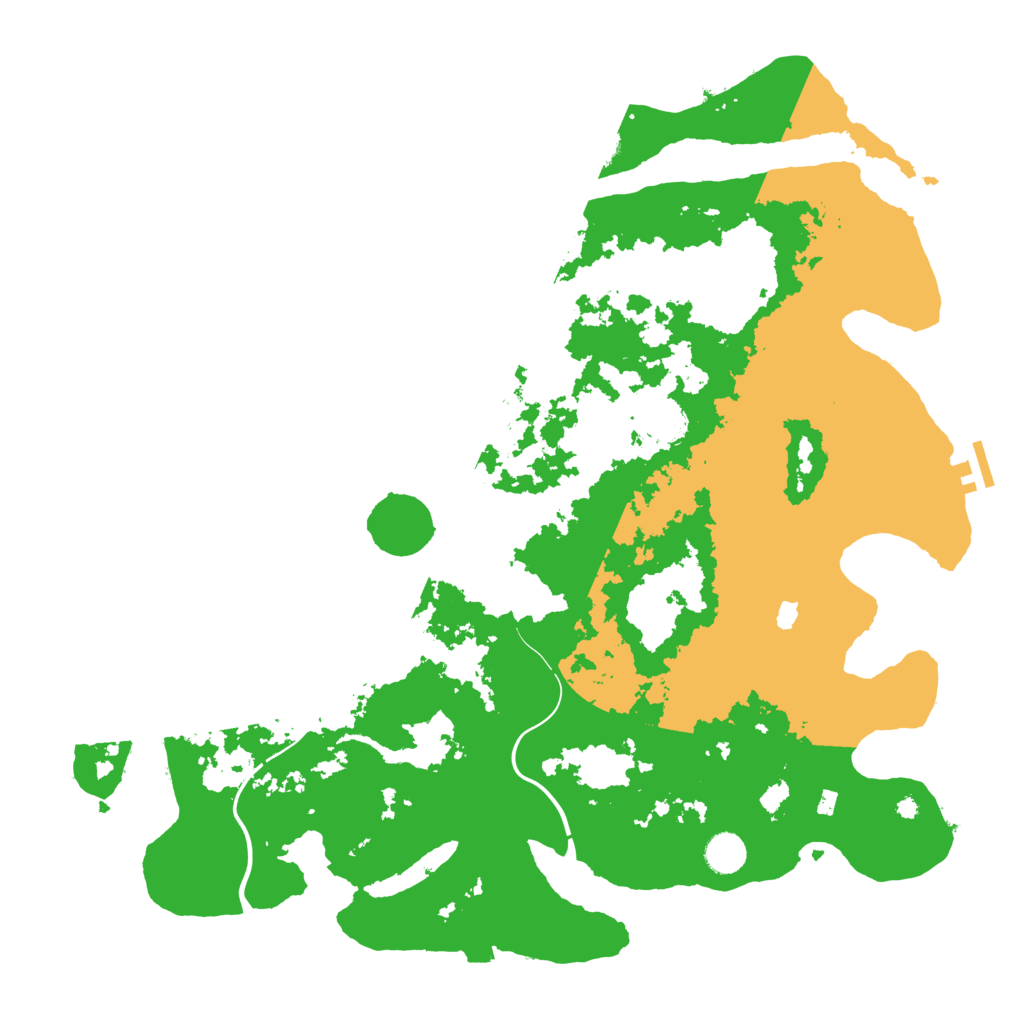 Biome Rust Map: Procedural Map, Size: 4400, Seed: 74764