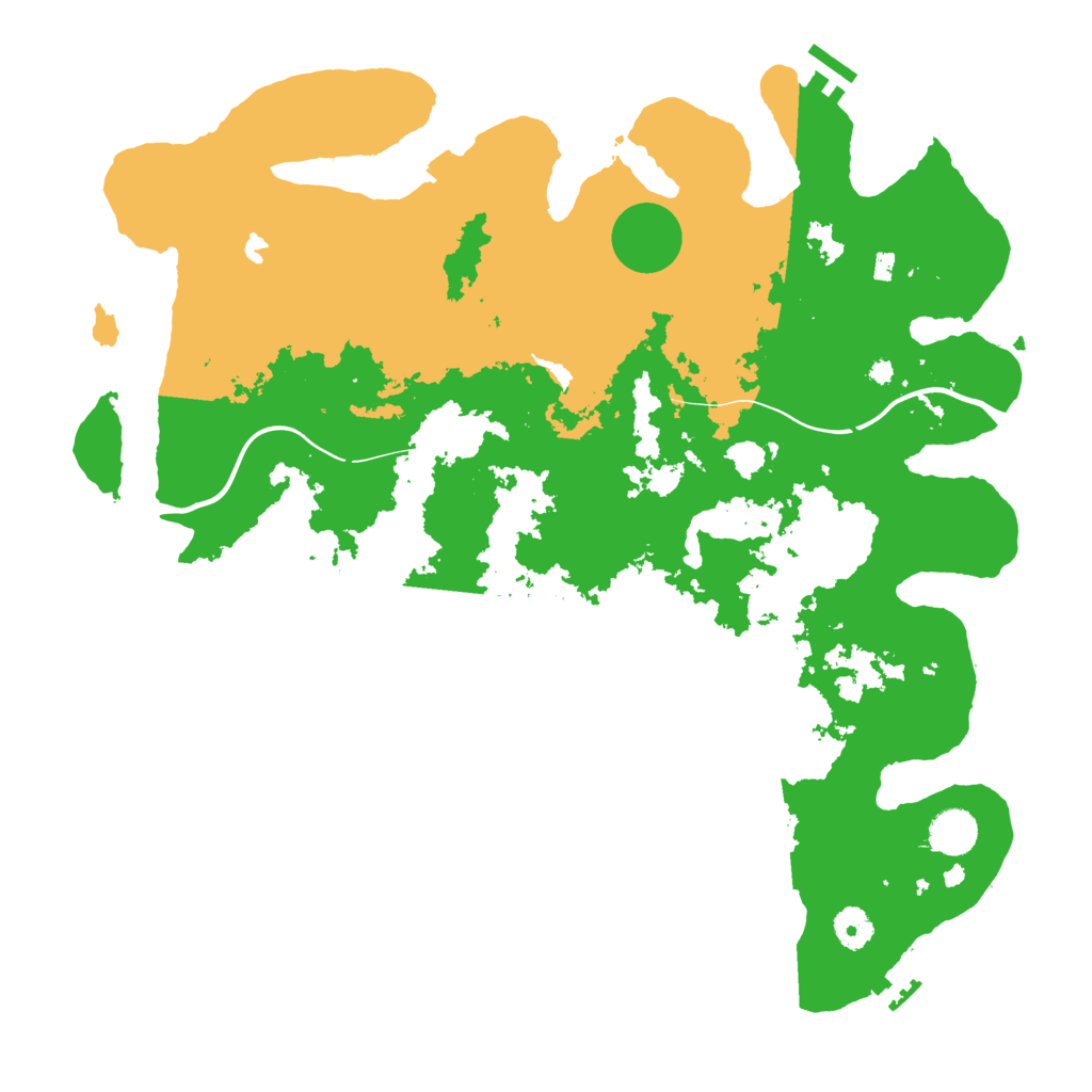 Biome Rust Map: Procedural Map, Size: 4100, Seed: 385714