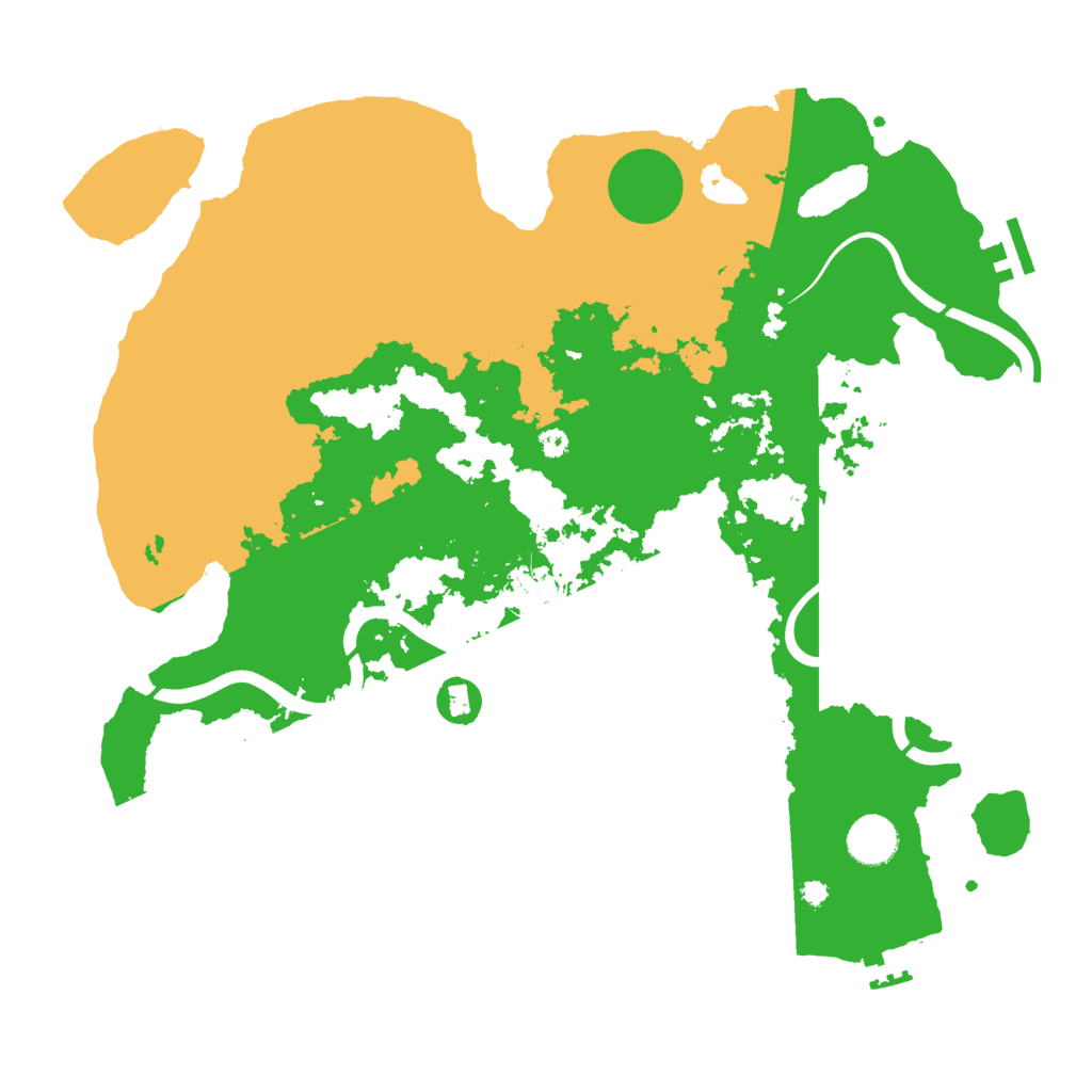 Biome Rust Map: Procedural Map, Size: 3850, Seed: 57067733