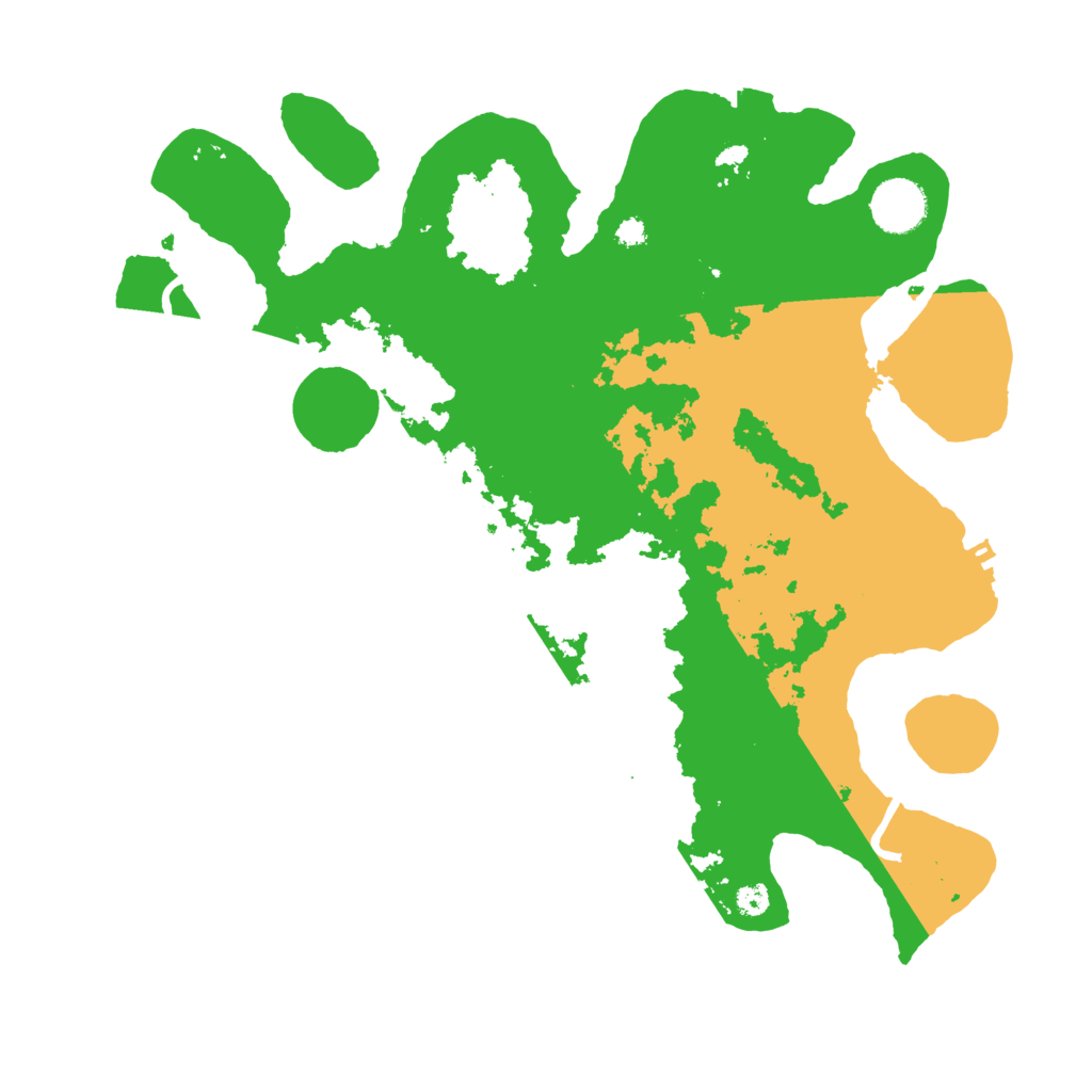Biome Rust Map: Procedural Map, Size: 3500, Seed: 4237578