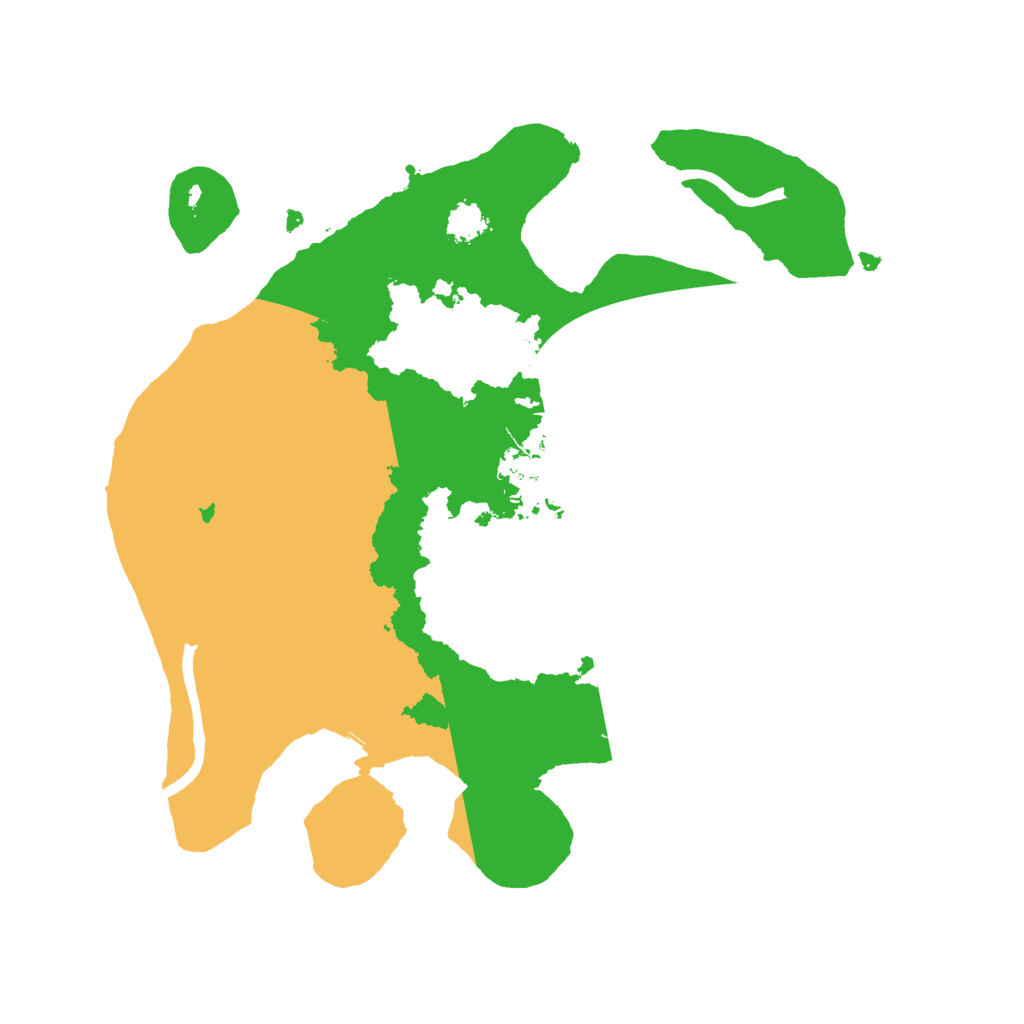 Biome Rust Map: Procedural Map, Size: 2400, Seed: 544696265