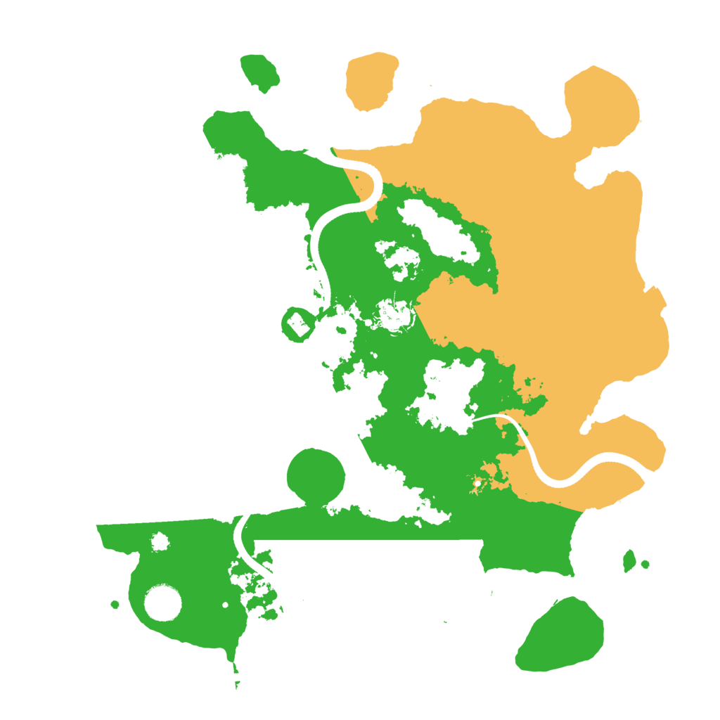 Biome Rust Map: Procedural Map, Size: 3500, Seed: 9356295