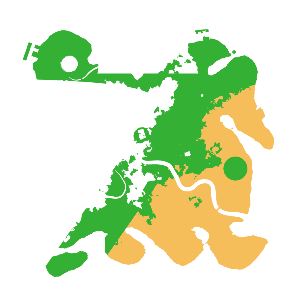 Biome Rust Map: Procedural Map, Size: 3250, Seed: 835477427