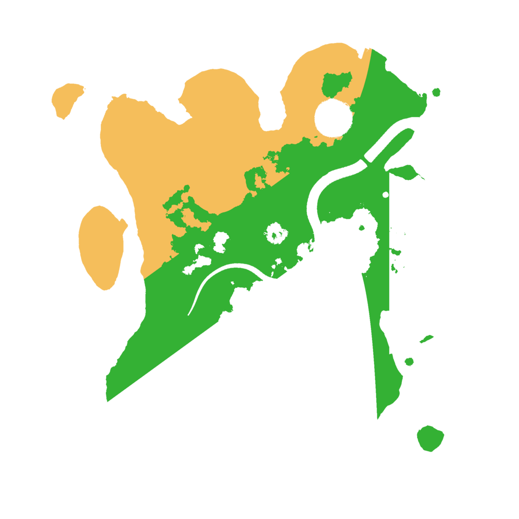 Biome Rust Map: Procedural Map, Size: 2500, Seed: 946051394