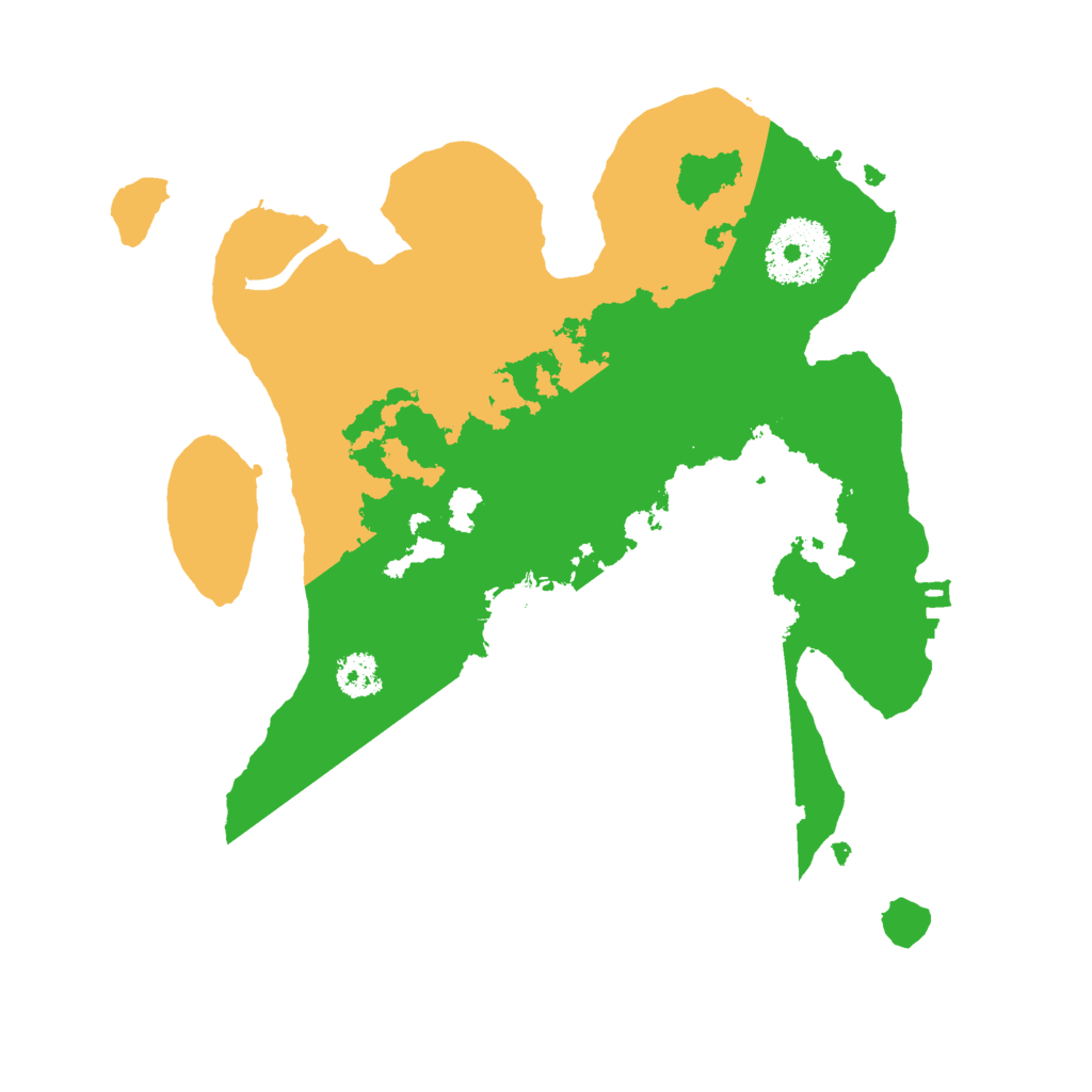 Biome Rust Map: Procedural Map, Size: 2500, Seed: 946051394