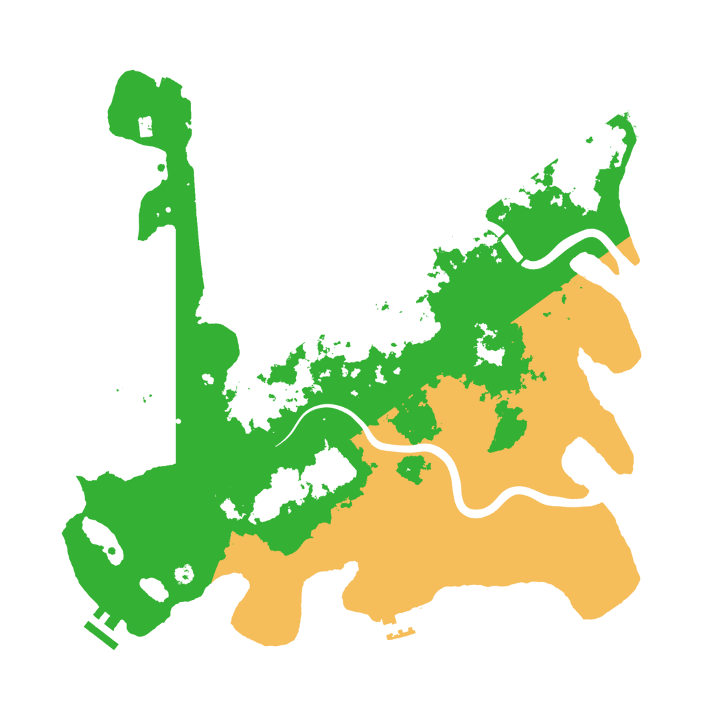 Biome Rust Map: Procedural Map, Size: 3700, Seed: 312187903