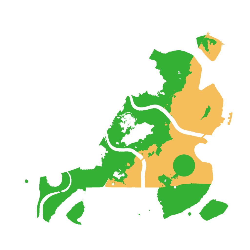 Biome Rust Map: Procedural Map, Size: 3000, Seed: 6510