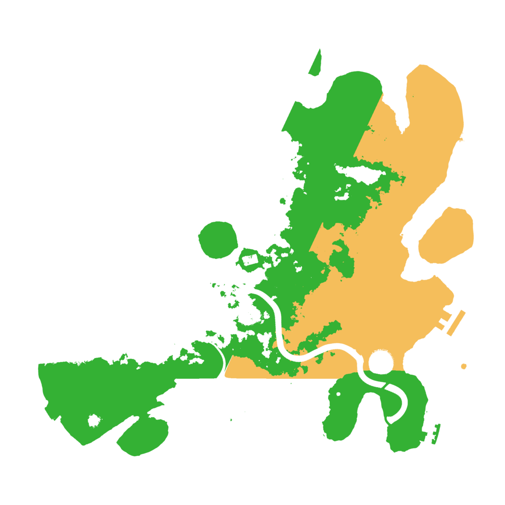 Biome Rust Map: Procedural Map, Size: 3650, Seed: 74519705