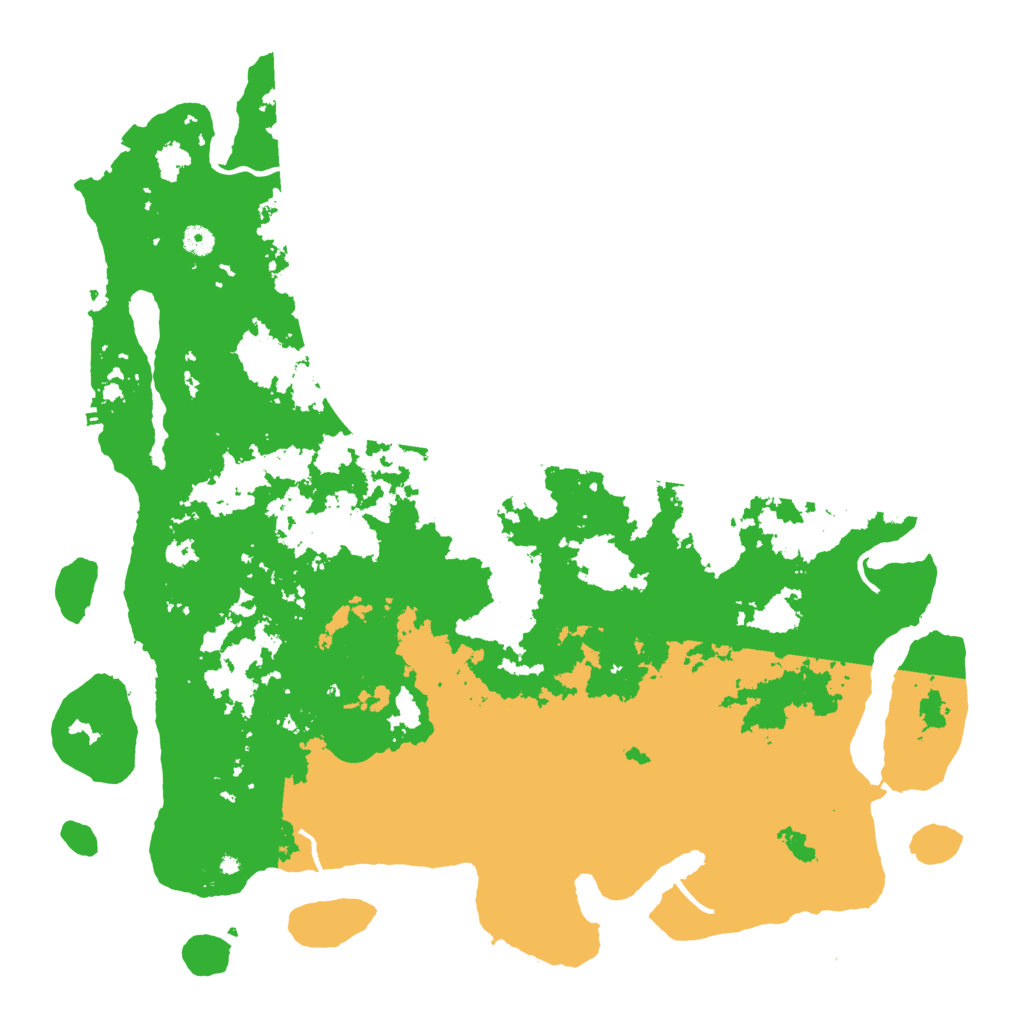 Biome Rust Map: Procedural Map, Size: 5000, Seed: 23425