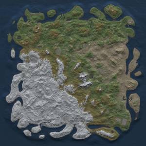 Thumbnail Rust Map: Procedural Map, Size: 6000, Seed: 1039634546, 19 Monuments