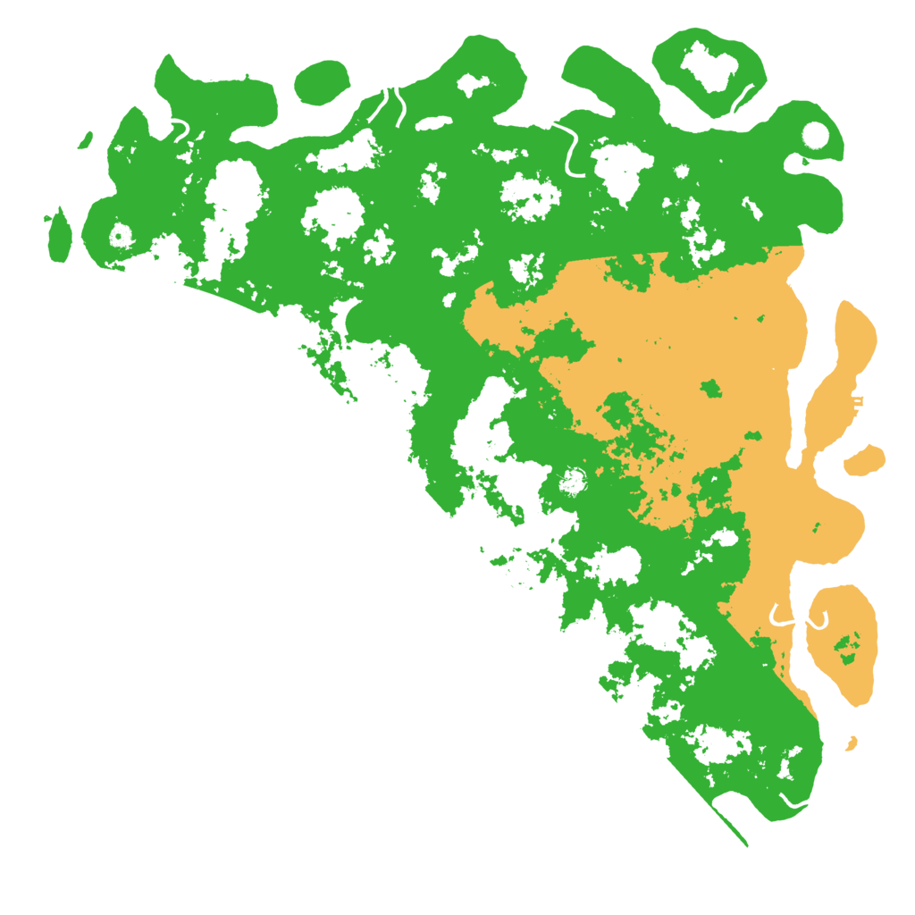 Biome Rust Map: Procedural Map, Size: 6000, Seed: 1039634546