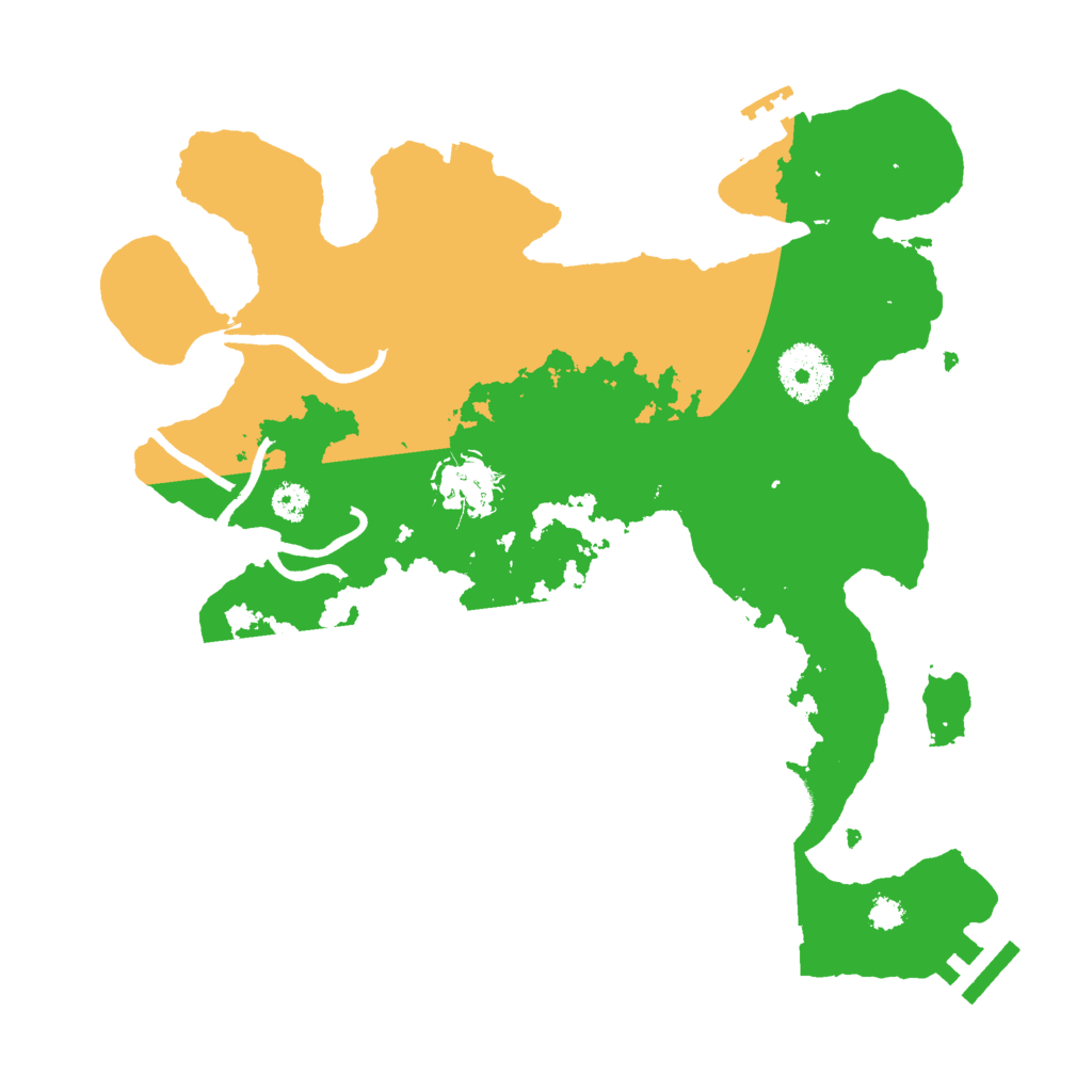 Biome Rust Map: Procedural Map, Size: 3000, Seed: 12483