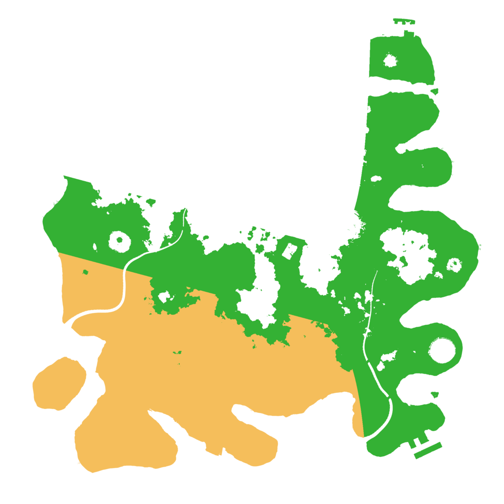 Biome Rust Map: Procedural Map, Size: 3500, Seed: 57352957