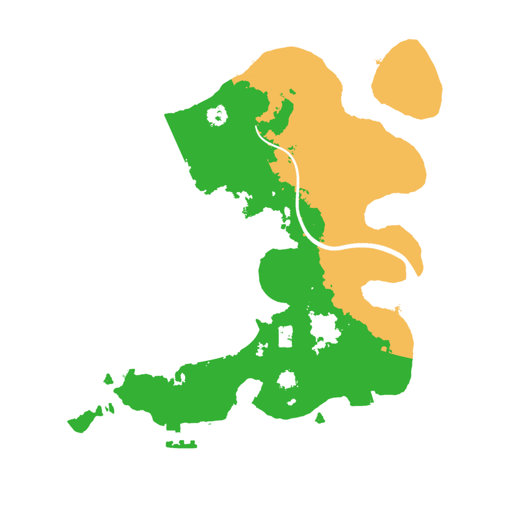 Biome Rust Map: Procedural Map, Size: 2500, Seed: 1416775930