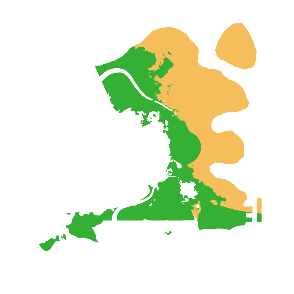 Biome Rust Map: Procedural Map, Size: 2500, Seed: 1416775930