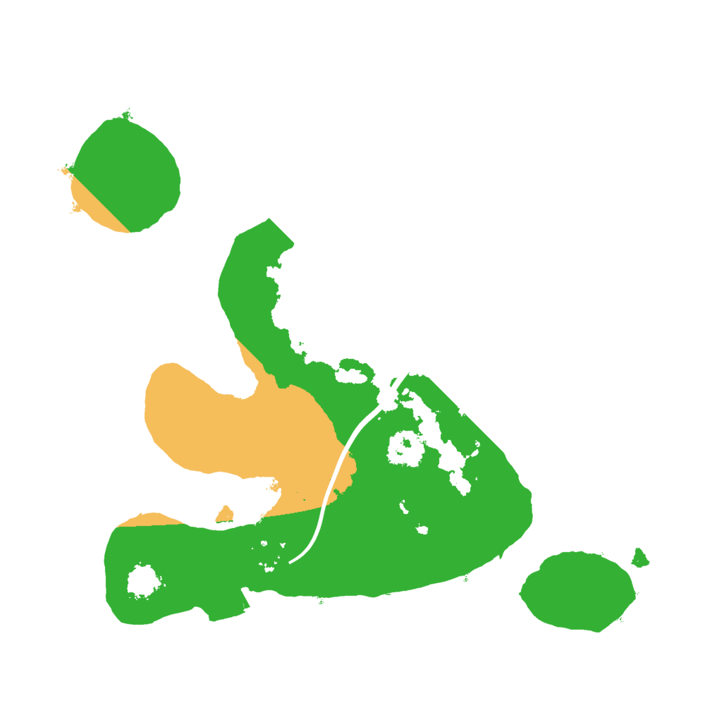 Biome Rust Map: Procedural Map, Size: 2000, Seed: 1053940125