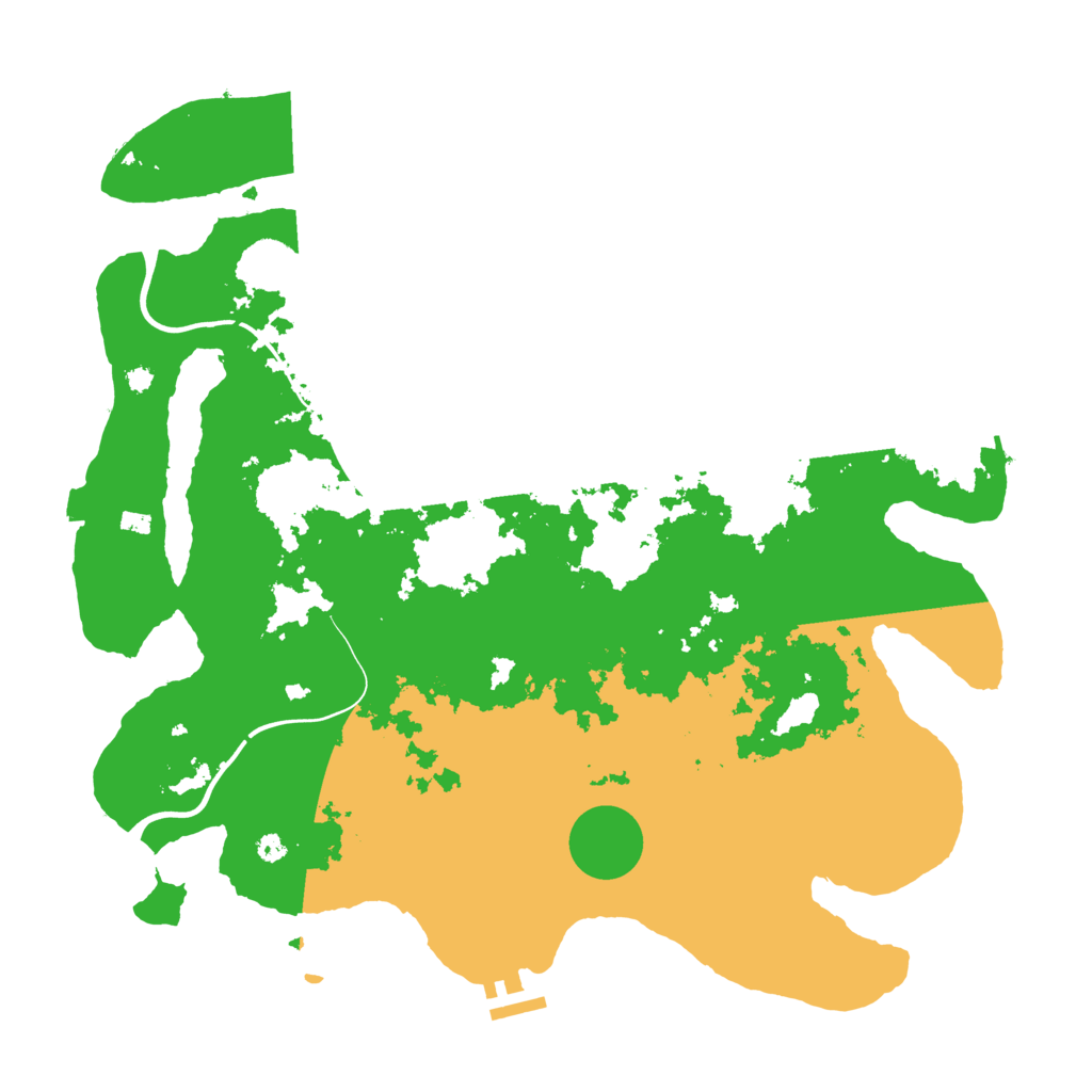 Biome Rust Map: Procedural Map, Size: 3900, Seed: 45247462