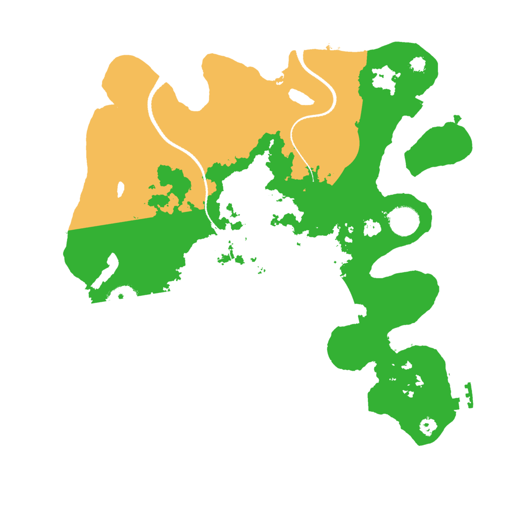 Biome Rust Map: Procedural Map, Size: 3000, Seed: 6407