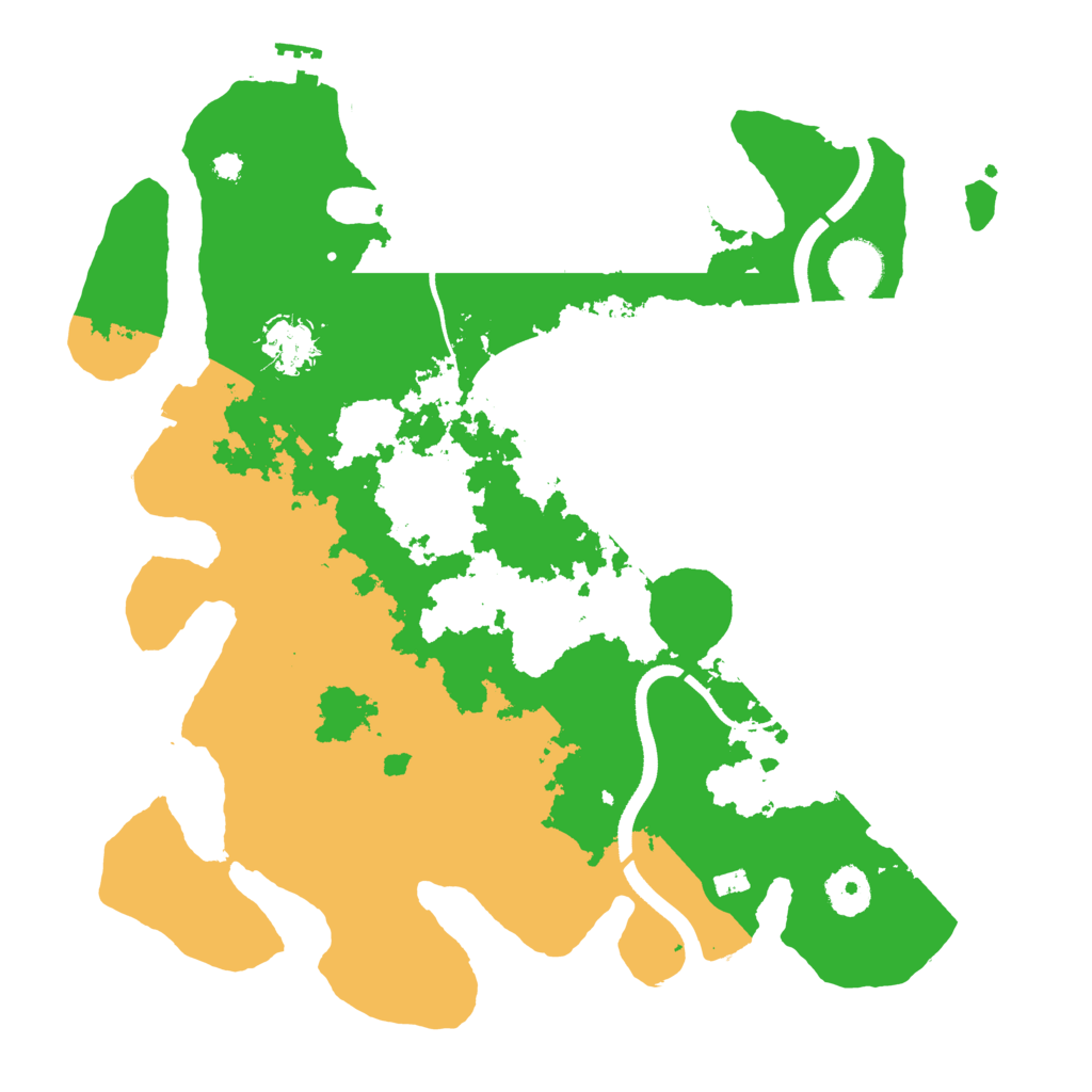 Biome Rust Map: Procedural Map, Size: 3500, Seed: 988925472